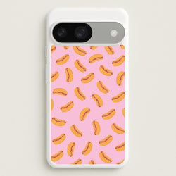 Hot Dogs - Fast Food Patterns  - Fast Food Patterns Phone Case for Google Pixel 9 / 9 Pro
