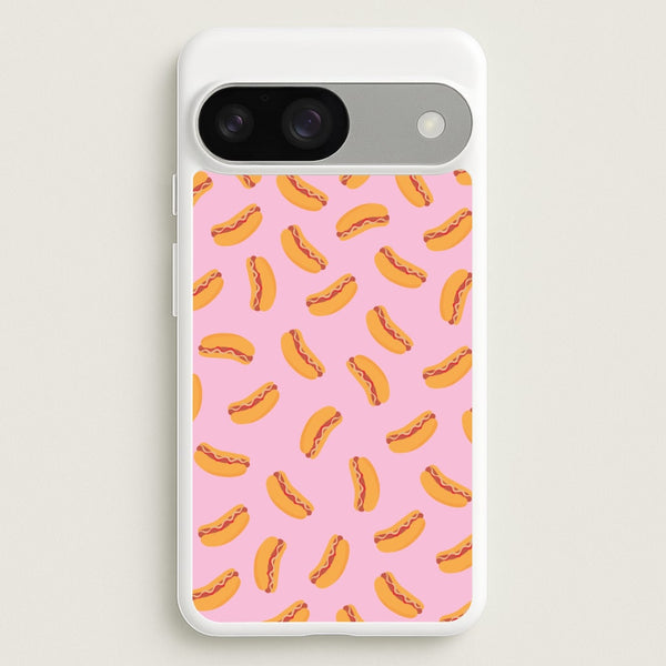 Hot Dogs - Fast Food Patterns  - Fast Food Patterns Phone Case for Google Pixel 9 / 9 Pro