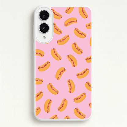 Hot Dogs - Fast Food Patterns  - Fast Food Patterns Phone Case for Galaxy S25 Edge