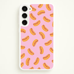 Hot Dogs - Fast Food Patterns  - Fast Food Patterns Phone Case for Galaxy S23