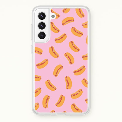 Hot Dogs - Fast Food Patterns  - Fast Food Patterns Phone Case for Galaxy S22 Plus
