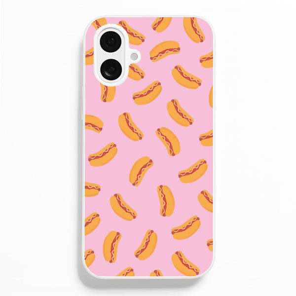 Hot Dogs - Fast Food Patterns  - Fast Food Patterns Phone Case for iPhone 16 Plus