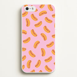 Hot Dogs - Fast Food Patterns  - Fast Food Patterns Phone Case for iPhone 5 / 5s / SE 2016