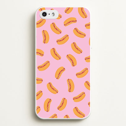 Hot Dogs - Fast Food Patterns  - Fast Food Patterns Phone Case for iPhone 5 / 5s / SE 2016
