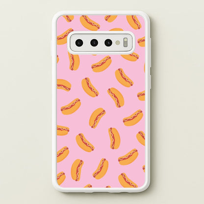 Hot Dogs - Fast Food Patterns  - Fast Food Patterns Phone Case for Galaxy S10 Plus