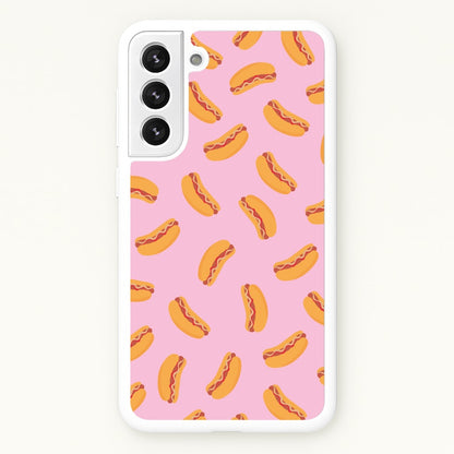 Hot Dogs - Fast Food Patterns  - Fast Food Patterns Phone Case for Galaxy S21FE