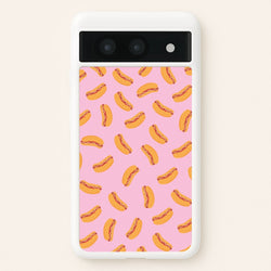 Hot Dogs - Fast Food Patterns  - Fast Food Patterns Phone Case for Google Pixel 8a