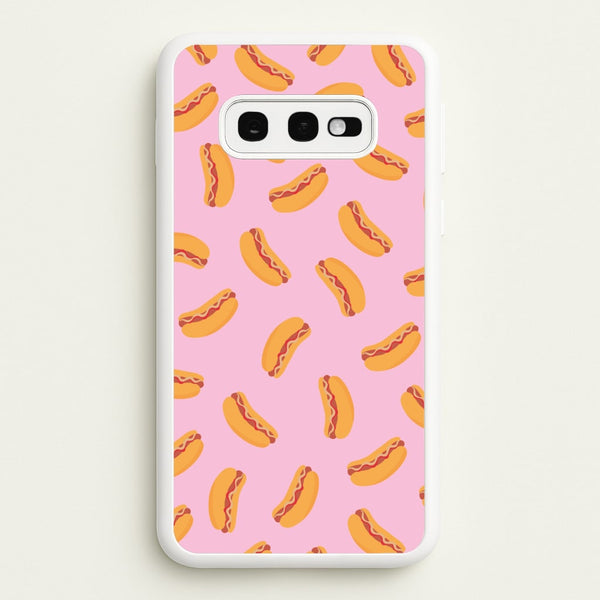 Hot Dogs - Fast Food Patterns  - Fast Food Patterns Phone Case for Galaxy S10e