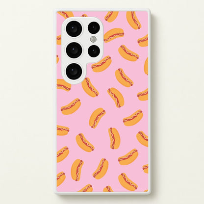 Hot Dogs - Fast Food Patterns  - Fast Food Patterns Phone Case for Galaxy S24 Ultra