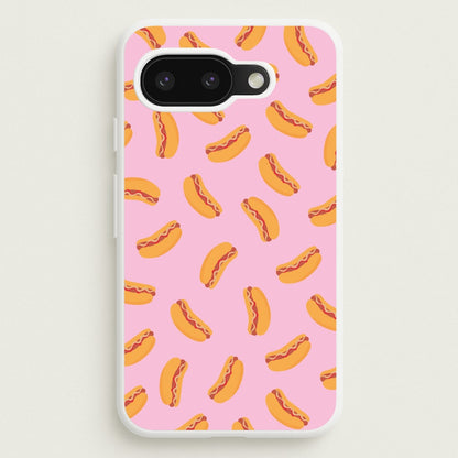 Hot Dogs - Fast Food Patterns  - Fast Food Patterns Phone Case for Google Pixel 9a