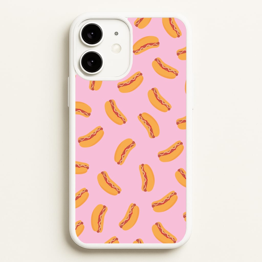 Hot Dogs - Fast Food Patterns  - Fast Food Patterns Phone Case for iPhone 11