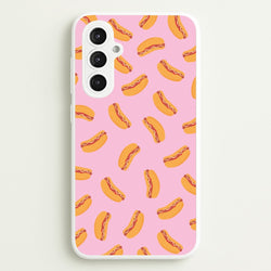 Hot Dogs - Fast Food Patterns  - Fast Food Patterns Phone Case for Galaxy S23FE