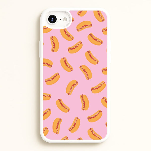 Hot Dogs - Fast Food Patterns  - Fast Food Patterns Phone Case for iPhone 6 / 7 / 8 / SE