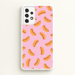 Hot Dogs - Fast Food Patterns  - Fast Food Patterns Phone Case for Galaxy A52 / A52s