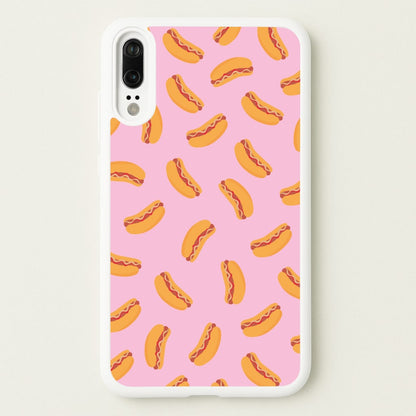 Hot Dogs - Fast Food Patterns  - Fast Food Patterns Phone Case for Huawei P20