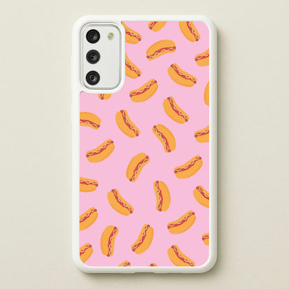 Hot Dogs - Fast Food Patterns  - Fast Food Patterns Phone Case for Galaxy A41