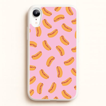 Hot Dogs - Fast Food Patterns  - Fast Food Patterns Phone Case for iPhone XR