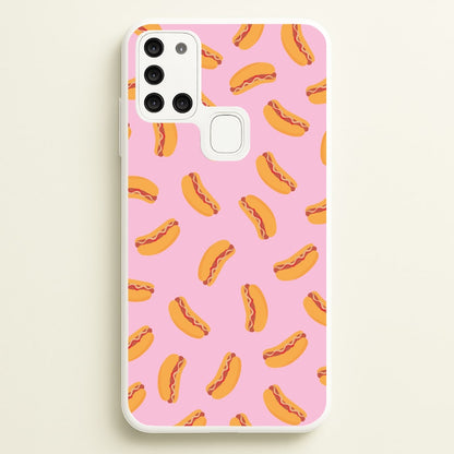 Hot Dogs - Fast Food Patterns  - Fast Food Patterns Phone Case for Galaxy A21s