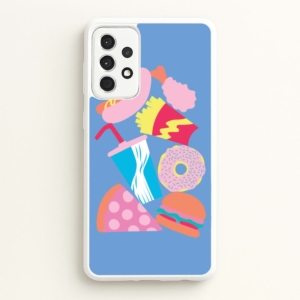 All The Foods - Fast Food Patterns  - Fast Food Patterns Phone Case for Galaxy A52 / A52s