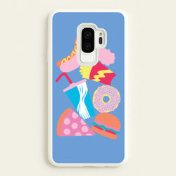 All The Foods - Fast Food Patterns  - Fast Food Patterns Phone Case for Galaxy S9 Plus