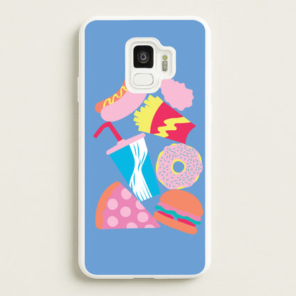 All The Foods - Fast Food Patterns  - Fast Food Patterns Phone Case for Galaxy S9