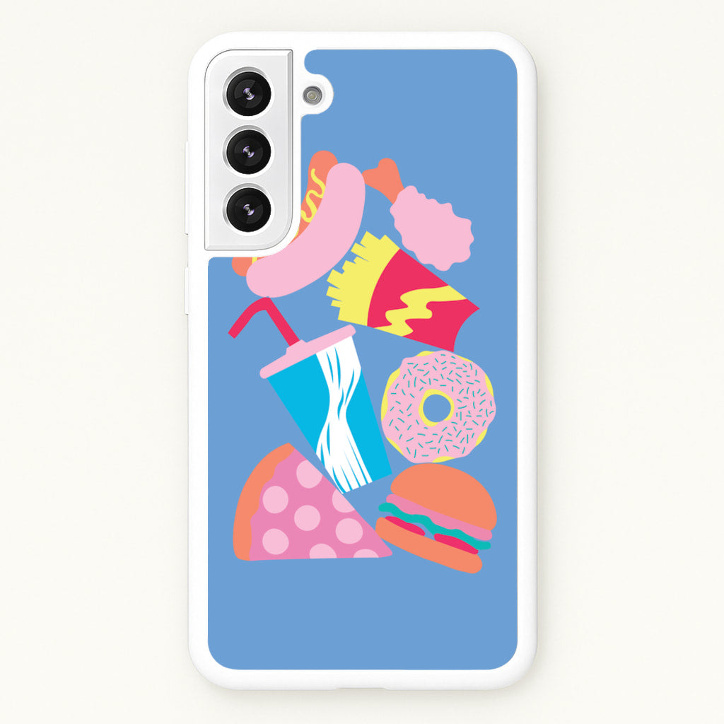 All The Foods - Fast Food Patterns  - Fast Food Patterns Phone Case for Galaxy S22