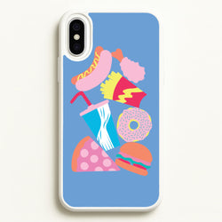 All The Foods - Fast Food Patterns  - Fast Food Patterns Phone Case for iPhone XS Max