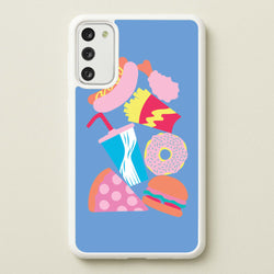 All The Foods - Fast Food Patterns  - Fast Food Patterns Phone Case for Galaxy S20