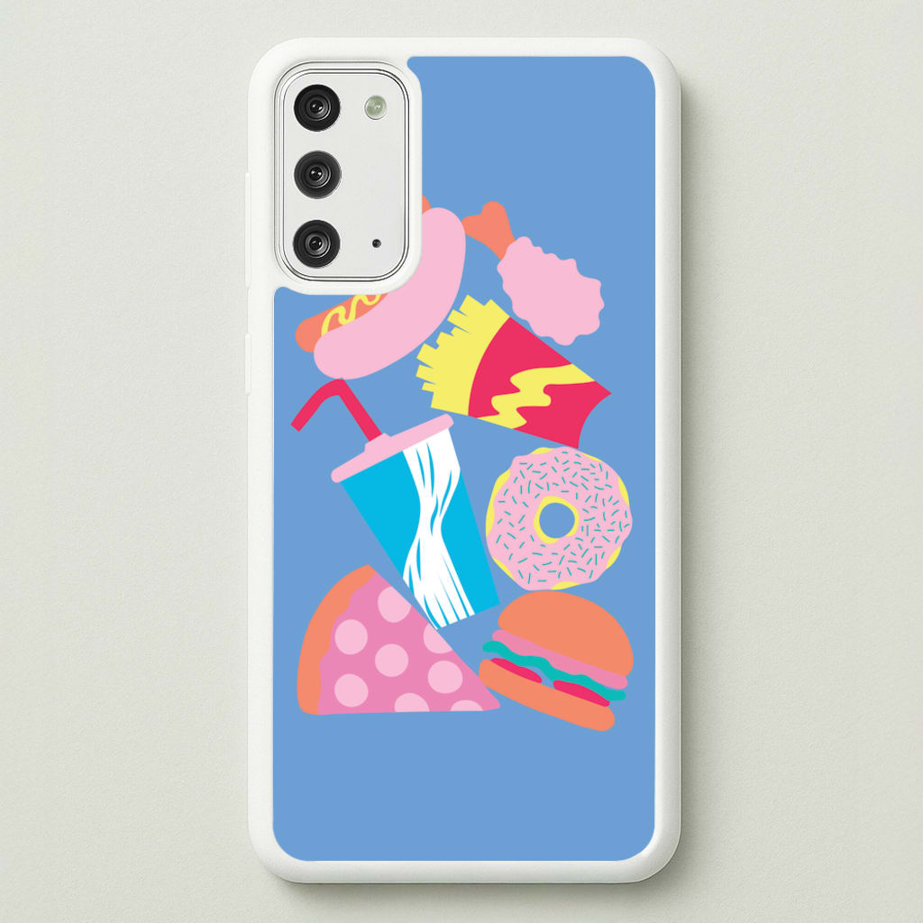 All The Foods - Fast Food Patterns  - Fast Food Patterns Phone Case for Galaxy Note 20
