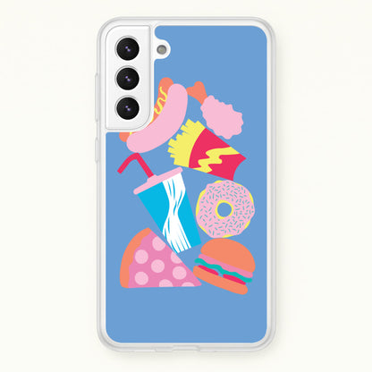 All The Foods - Fast Food Patterns  - Fast Food Patterns Phone Case for Galaxy S22 Plus