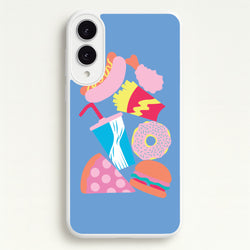 All The Foods - Fast Food Patterns  - Fast Food Patterns Phone Case for Galaxy S25 Edge