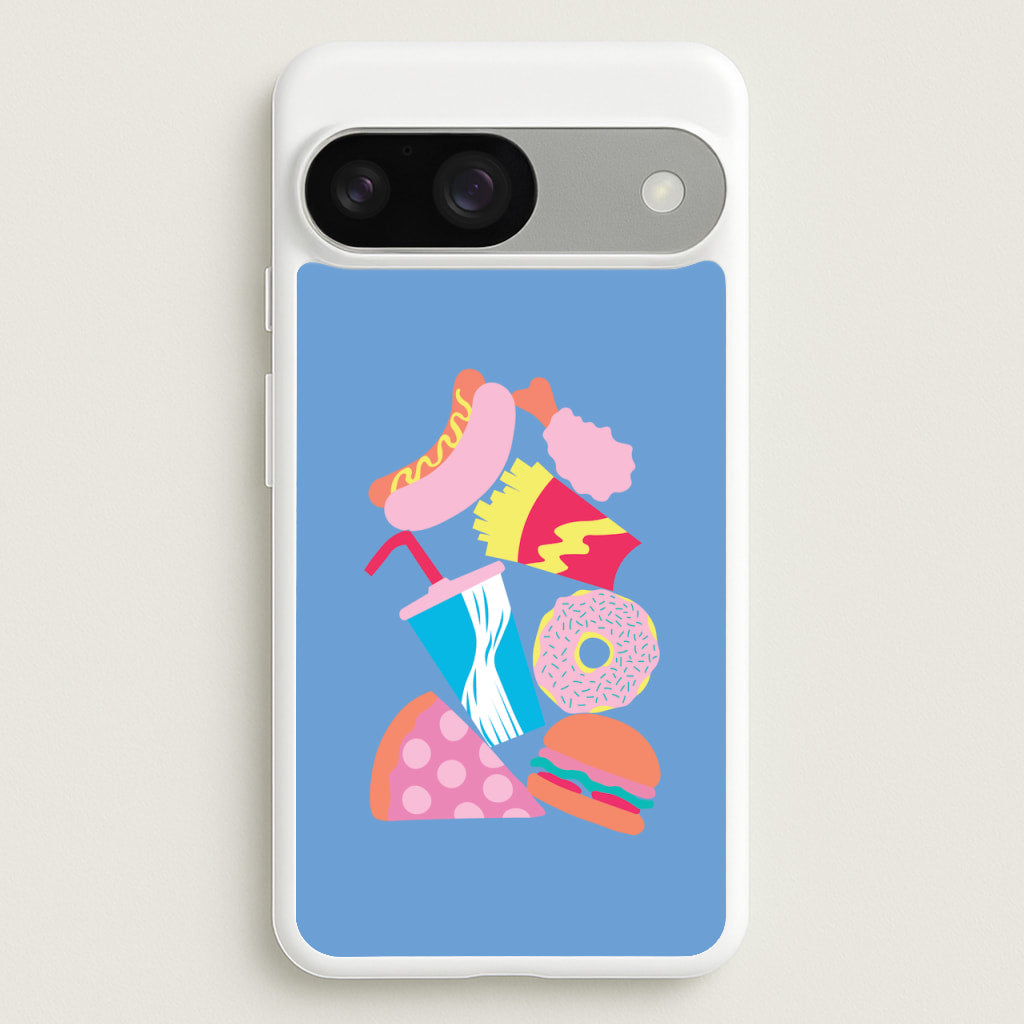 All The Foods - Fast Food Patterns  - Fast Food Patterns Phone Case for Google Pixel 9 / 9 Pro