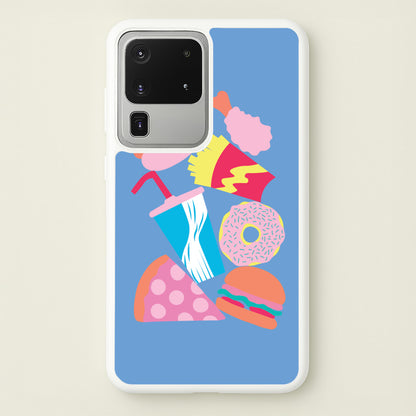 All The Foods - Fast Food Patterns  - Fast Food Patterns Phone Case for Galaxy S20 Ultra