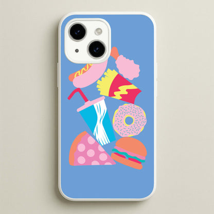 All The Foods - Fast Food Patterns  - Fast Food Patterns Phone Case for iPhone 14 Plus