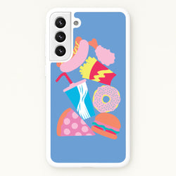 All The Foods - Fast Food Patterns  - Fast Food Patterns Phone Case for Galaxy S21