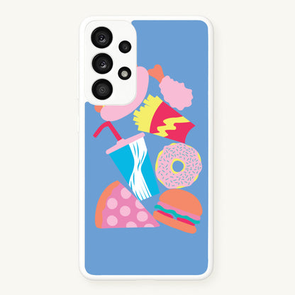 All The Foods - Fast Food Patterns  - Fast Food Patterns Phone Case for Galaxy A53