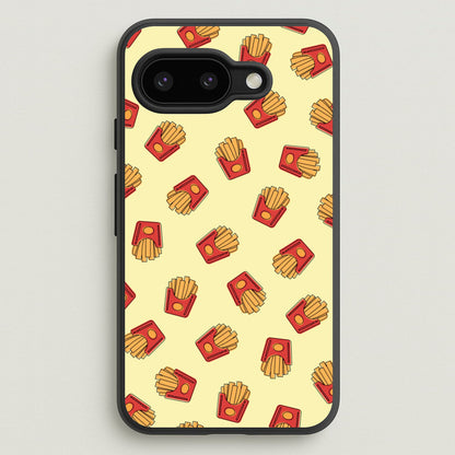 Fries - Fast Food Patterns  - Fast Food Patterns Phone Case for Google Pixel 9a