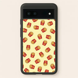 Fries - Fast Food Patterns  - Fast Food Patterns Phone Case for Google Pixel 7a