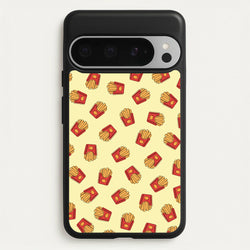 Fries - Fast Food Patterns  - Fast Food Patterns Phone Case for Google Pixel 9 Pro XL