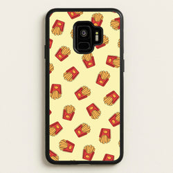 Fries - Fast Food Patterns  - Fast Food Patterns Phone Case for Galaxy S9