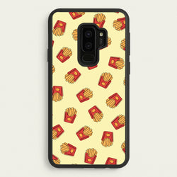 Fries - Fast Food Patterns  - Fast Food Patterns Phone Case for Galaxy S9 Plus