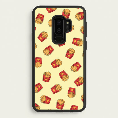 Fries - Fast Food Patterns  - Fast Food Patterns Phone Case for Galaxy S9 Plus