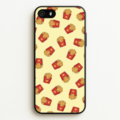 Fries - Fast Food Patterns  - Fast Food Patterns Phone Case for iPhone 5 / 5s / SE 2016