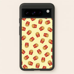 Fries - Fast Food Patterns  - Fast Food Patterns Phone Case for Google Pixel 8 Pro