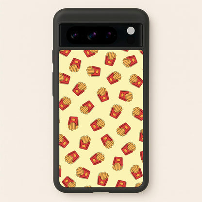 Fries - Fast Food Patterns  - Fast Food Patterns Phone Case for Google Pixel 8 Pro