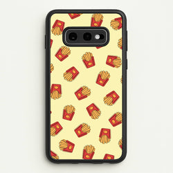 Fries - Fast Food Patterns  - Fast Food Patterns Phone Case for Galaxy S10e