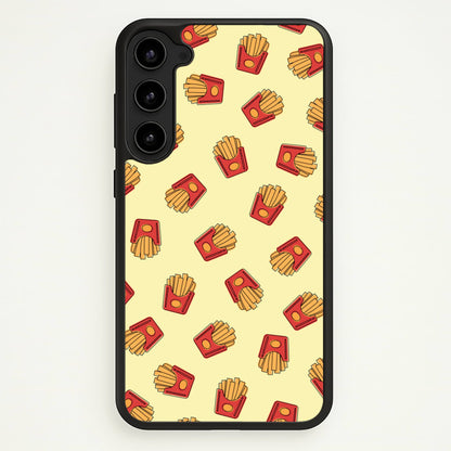 Fries - Fast Food Patterns  - Fast Food Patterns Phone Case for Galaxy S23 Plus
