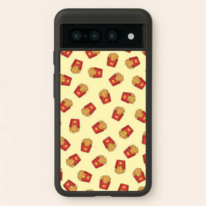 Fries - Fast Food Patterns  - Fast Food Patterns Phone Case for Google Pixel 7 Pro