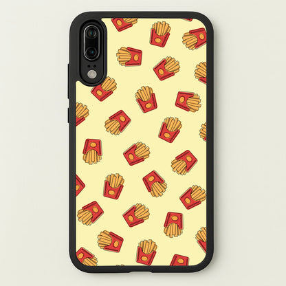 Fries - Fast Food Patterns  - Fast Food Patterns Phone Case for Huawei P20