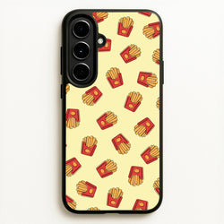 Fries - Fast Food Patterns  - Fast Food Patterns Phone Case for Galaxy A56